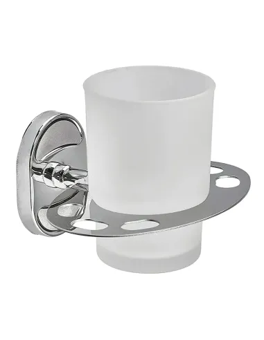 Стакан для ванной комнаты Zerix AFB-0106-1 ZX5057 с держателем для зубных щеток