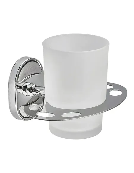 Стакан для ванной комнаты Zerix AFB-0106-1 ZX5057 с держателем для зубных щеток