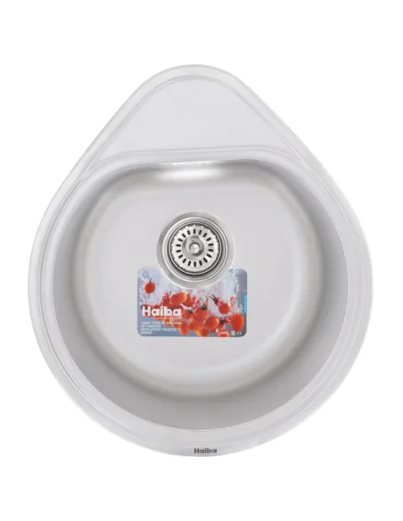 Мойка для кухни круглая Haiba Decor 540x440x180 мм из нержавеющей стали