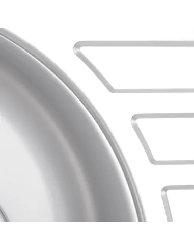 Мийка для кухні кругла Haiba Satin 770x500x180 мм з нержавіючої сталі