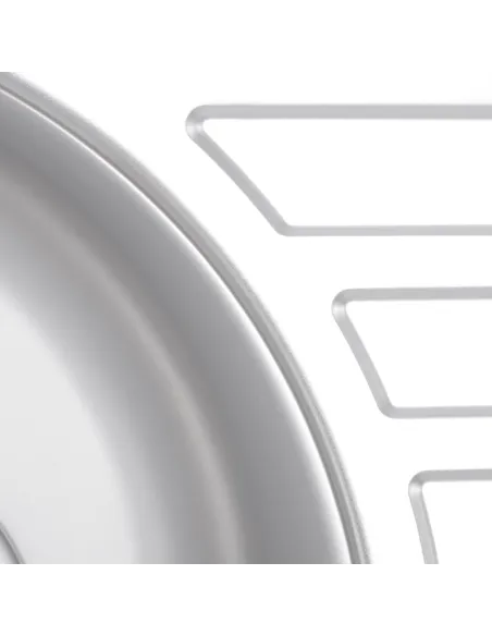 Мийка для кухні кругла Haiba Satin 770x500x180 мм з нержавіючої сталі