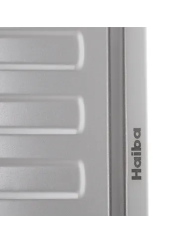 Мойка для кухни прямоугольная Haiba Armonia Satin 780x500x180 мм из нержавеющей стали, с двумя чашами