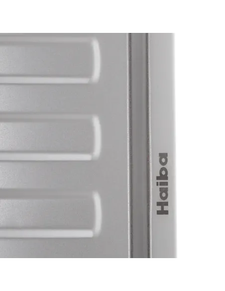 Мийка для кухні прямокутна Haiba Armonia Satin 780x500x180 мм з нержавіючої сталі, з двома чашами