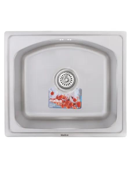 Мийка прямокутна для кухні Haiba Decor HB0529 480x420x180 мм з нержавіючої сталі