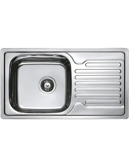 Мийка для кухні прямокутна Haiba Decor 780x430x180 мм з нержавіючої сталі