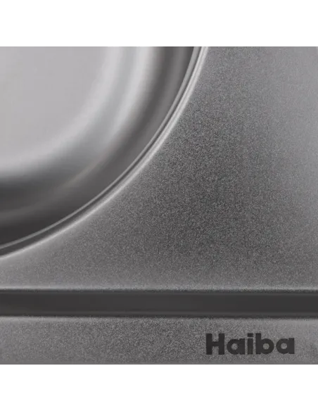 Мойка для кухни прямоугольная Haiba Double Satin 800x490x180 мм из нержавеющей стали, с двумя чашами