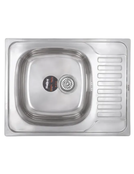 Мойка для кухни прямоугольная Haiba Polish 650x500x180 мм из нержавеющей стали