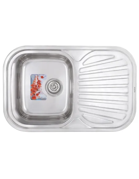 Мойка для кухни прямоугольная Haiba Polish 740x480x180 мм из нержавеющей стали