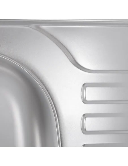 Мийка прямокутна для кухні Haiba Satin 650x500x180 мм з нержавіючої сталі