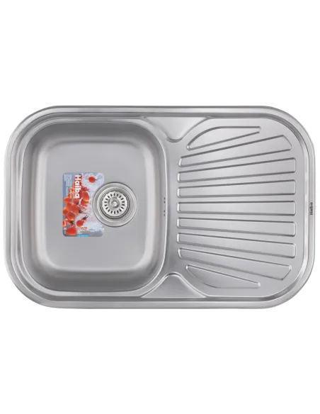 Мойка для кухни прямоугольная Haiba Satin 740x480x180 мм из нержавеющей стали