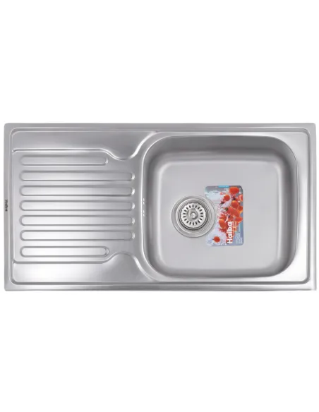 Мойка для кухни прямоугольная Haiba Satin 780x430x180 мм из нержавеющей стали