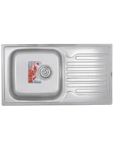 Мойка для кухни прямоугольная Haiba Satin 780x500x180 мм из нержавеющей стали