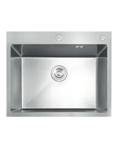 Мойка для кухни прямоугольная Mixxus MH5843 DECOR Nano-Silver 580х430х215 мм из нержавеющей стали