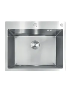 Мойка для кухни прямоугольная Mixxus MH6050 DECOR Nano-Silver 600х500х215 мм из нержавеющей стали