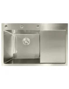 Мойка для кухни прямоугольная Mixxus MH7849L Nano-Silver 780х490х215 мм из нержавеющей стали