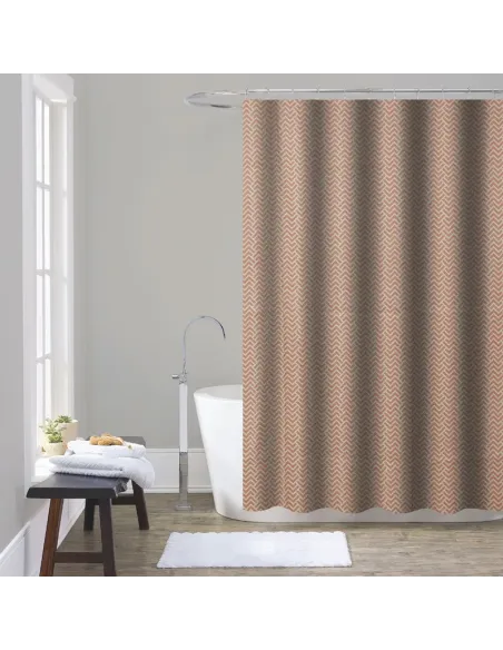 Шторка для ванной Mixxus SCT-006-180x180 AC0647, коричневая, 1800 х 1800 мм