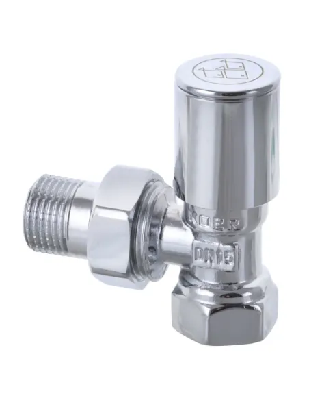 Кран для полотенцесушителя угловой Koer KR.531 - 1/2 дюйма, 1шт