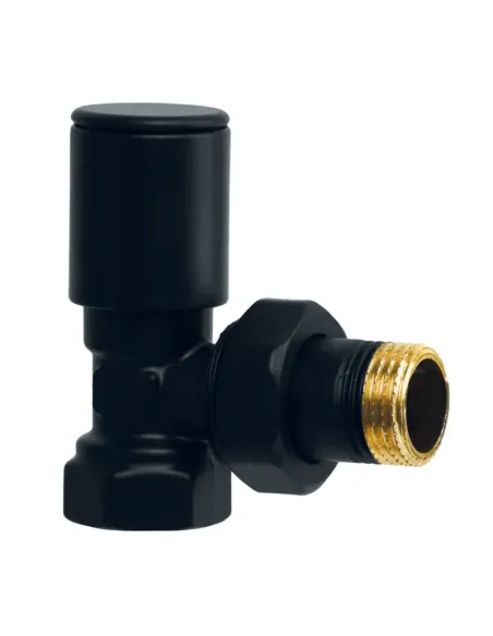 Кран для сушки для рушників кутовий Koer KR.531.Black - 1/2 дюйма, комплект