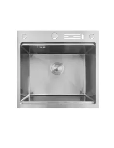 Мойка для кухни квадратная Mixxus MH5050-SK Nano-Silver 500х500х215 мм из нержавеющей стали