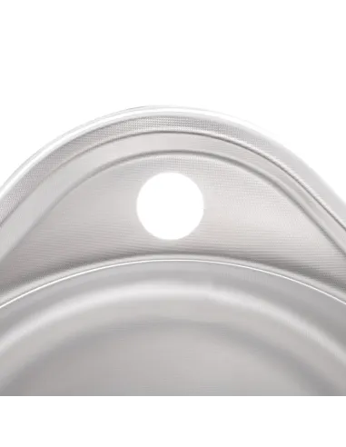 Мойка для кухни круглая Zerix Z4843-08-180D Decor 480x430x180 мм из нержавеющей стали