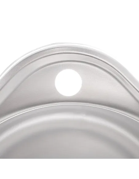 Мойка для кухни круглая Zerix Z4843-08-180D Decor 480x430x180 мм из нержавеющей стали