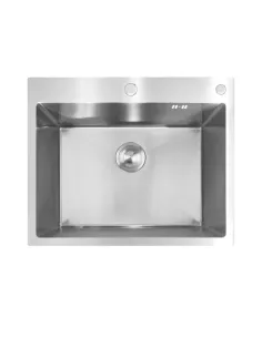 Мойка для кухни прямоугольная Mixxus MH6050 Nano-Silver 600x500x215 мм из нержавеющей стали