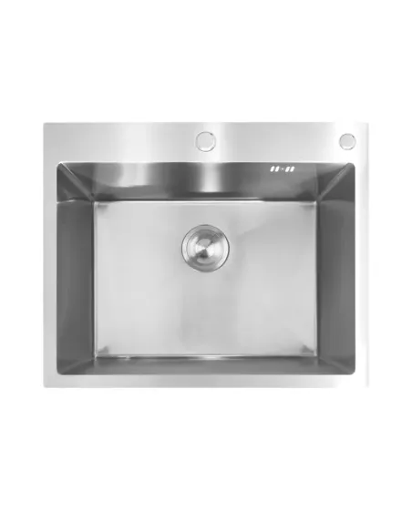 Мойка для кухни прямоугольная Mixxus MH6050 Nano-Silver 600x500x215 мм из нержавеющей стали