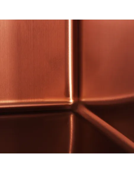 Мийка для кухні прямокутна Mixxus MX4843-PVD-Bronze 480x430x220/1.0 мм з нержавіючої сталі