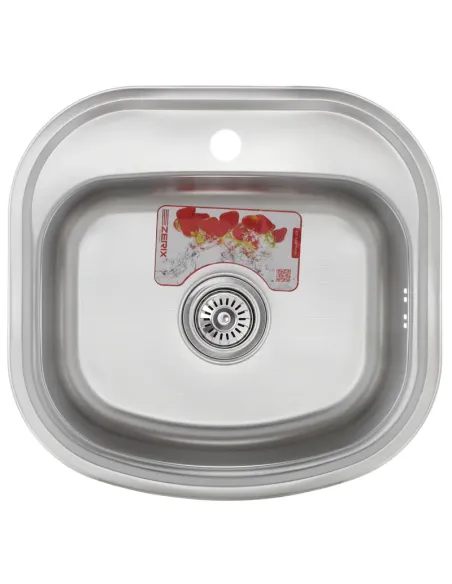 Мойка для кухни прямоугольная Zerix Z4947-08-180D Decor 490x470x180/0.8 мм из нержавеющей стали