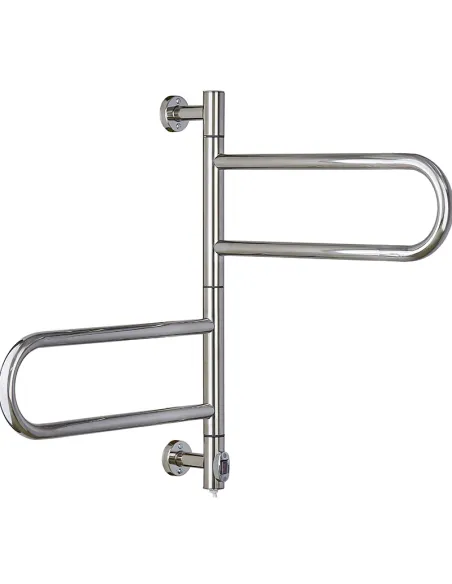 Полотенцесушитель электрический Zerix Turn EPT-6065, 70 Вт, 650х600 мм, поворотный