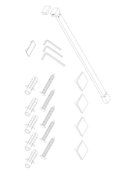 Душевая перегородка Koer SR SP01-100x200-TR-01 Walk-In KR5393, 100x200 см Душевая перегородка Koer SR SP01-100x200-TR-01 Walk-In KR5393, 100x200 см