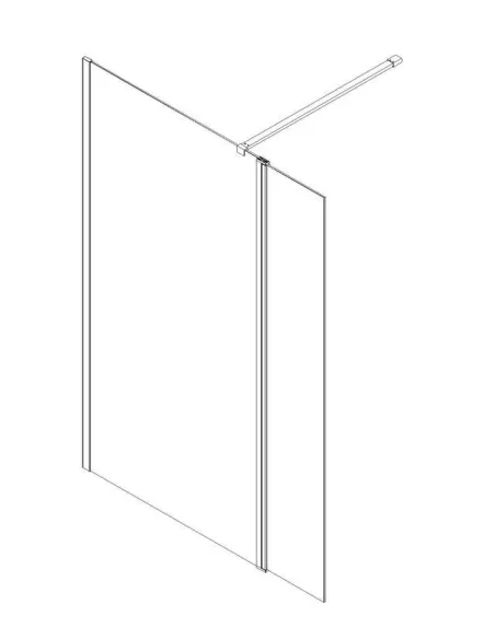 Душова перегородка Koer SR SP03-30x200-TR-01 Walk-In KR5399, 30x200 см Душова перегородка Koer SR SP03-30x200-TR-01 Walk-In KR5399, 30x200 см