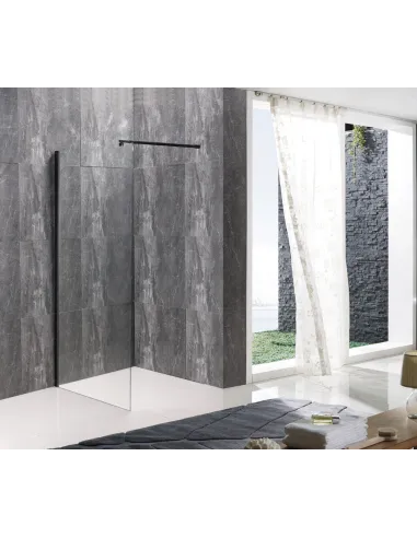 Душевая перегородка Mixxus Premium FLAT SP02-120x200-TR Black Walk-In MI6857, 120x200 см