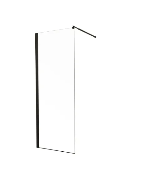 Душова перегородка Mixxus Premium FLAT SP02-80x200-TR Black Walk-In MI6854, 80x200 см