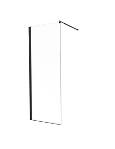 Душевая перегородка Mixxus Premium FLAT SP02-90x200-TR Black Walk-In MI6855, 90x200 см