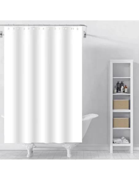 Шторка для ванної кімнати Zerix SCP-001-180x180 ZX5000, біла, 1800 х 1800 мм