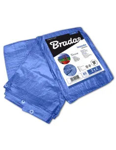 Тент-парус Bradas Blue PL 2х3 метра усиленный, водонепроницаемый, синий
