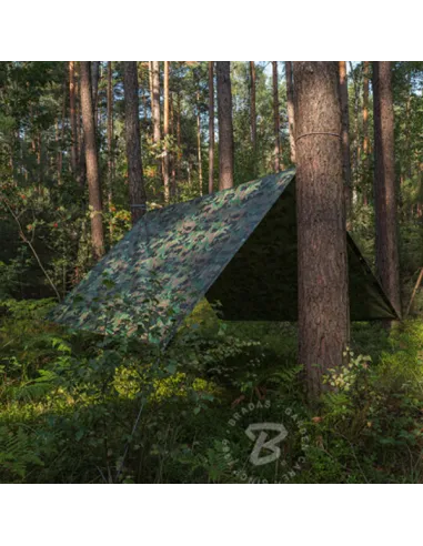 Тент камуфляж Bradas CAMOforest PLCF90 3х3 метр водонепроникний
