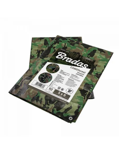 Тент камуфляж Bradas CAMOforest PLCF90 3х5 метра водонепроницаемый Тент камуфляж Bradas CAMOforest PLCF90 3х5 метра водонепроницаемый