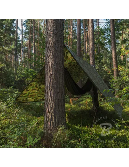 Тент камуфляж Bradas CAMOforest PLCF90 5х6 метр водонепроникний