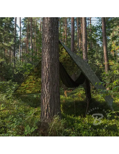 Тент камуфляж Bradas CAMOforest PLCF90 6х8 метра водонепроницаемый