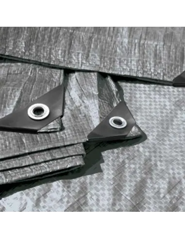 Тент от дождя и солнца Bradas Ultra Weight PL260 8х12 метра водонепроницаемый, серый, повышенной плотности