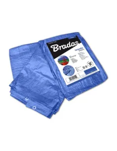 Тент-парус Bradas Blue PL 3х3 метра усиленный, водонепроницаемый, синий