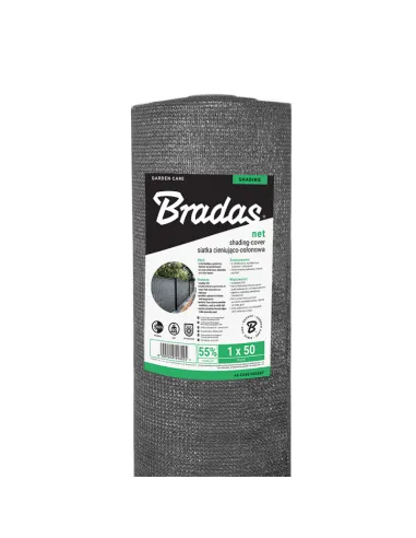 Затеняющая сетка для теплицы Bradas AS-CO6012025GY 1.2х25 метров, тень 55%, серая