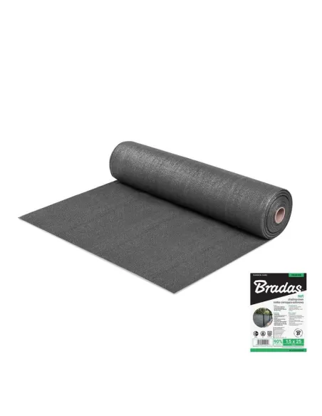 Затіняюча сітка для теплиці Bradas AS-CO6012050GY 1.2х50 метрів, тінь 55%, сіра