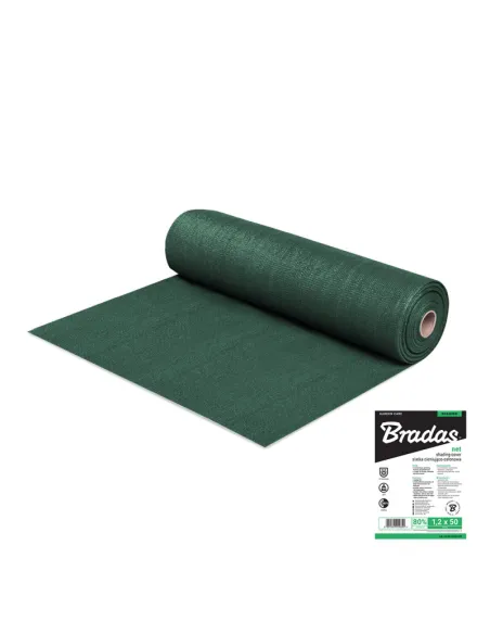 Затіняюча сітка для теплиці Bradas AS-CO9010050GR 1х50 метрів, тінь 80%, зелена