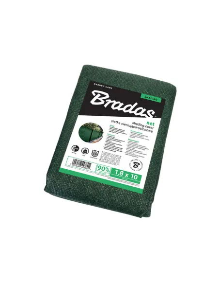 Затіняюча сітка Bradas AS-CO13518010GR/P 2х10 метрів, тінь 90%, зелена