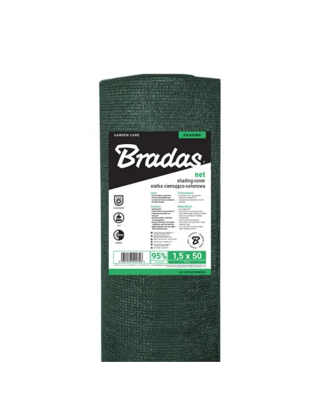 Затеняющая сетка Bradas AS-CO16010050GR 1х50 метров, тень 95%, зеленая