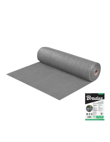 Затеняющая сетка Bradas AS-CO16015025GY 1.5х25 метров, тень 95%, серая