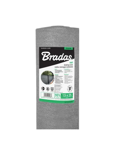 Затеняющая сетка Bradas AS-CO16015025GY 1.5х25 метров, тень 95%, серая
